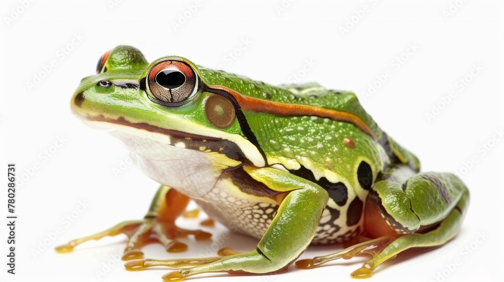 Naklejka premium Frog on a white background