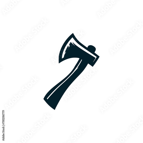 traditional axe tool logo vector illustration template design