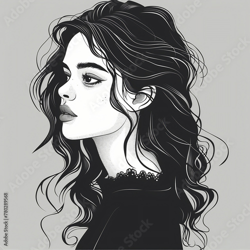 woman with hair