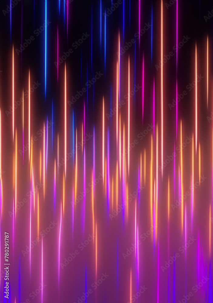 Digital graphic background of velocity lines or neon light in beige pink-blue tones. Digital graphic background of velocity lines or neon light in beige pink-blue tones.