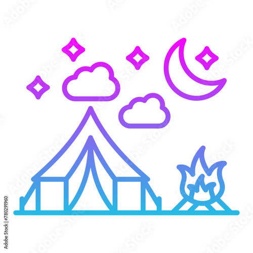 Night camp Icon