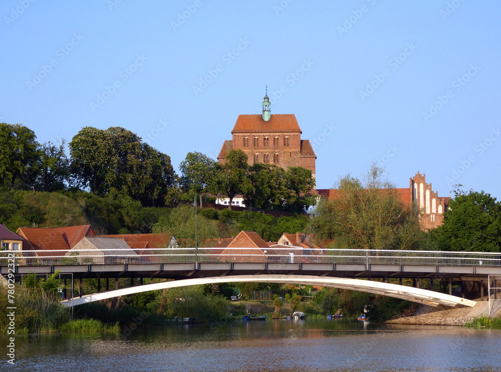 Havelberg from the perspective of the camping island (Germany) Havelberg from the perspective of the camping island (Germany)