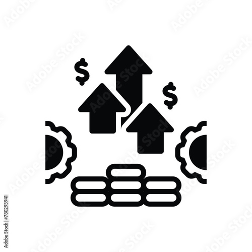 Black solid icon for potential