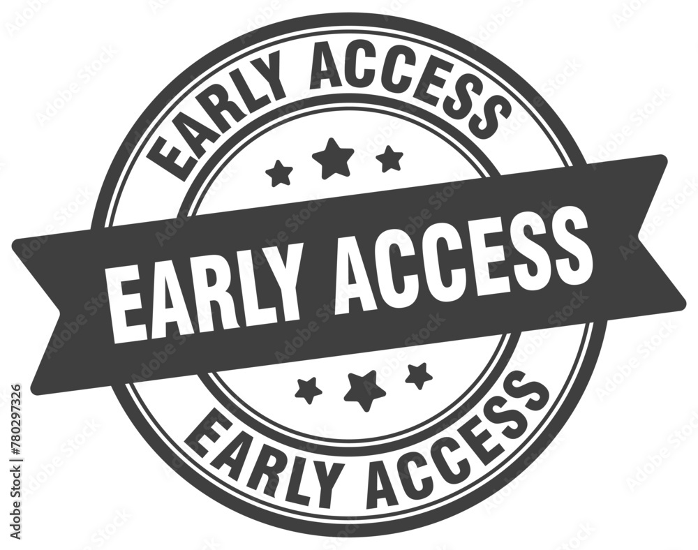 early access stamp. early access label on transparent background. round sign early access stamp. early access label on transparent background. round sign