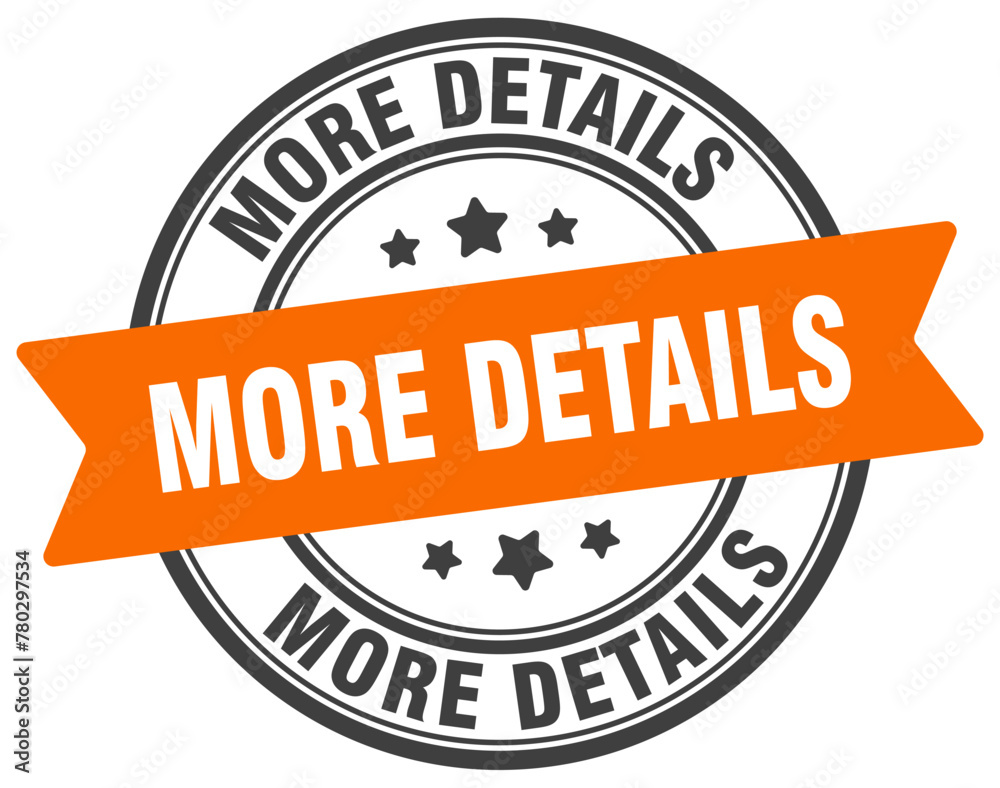 more details stamp. more details label on transparent background. round sign more details stamp. more details label on transparent background. round sign