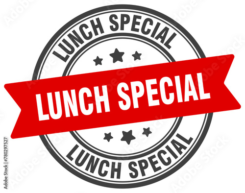 lunch special stamp. lunch special label on transparent background. round sign