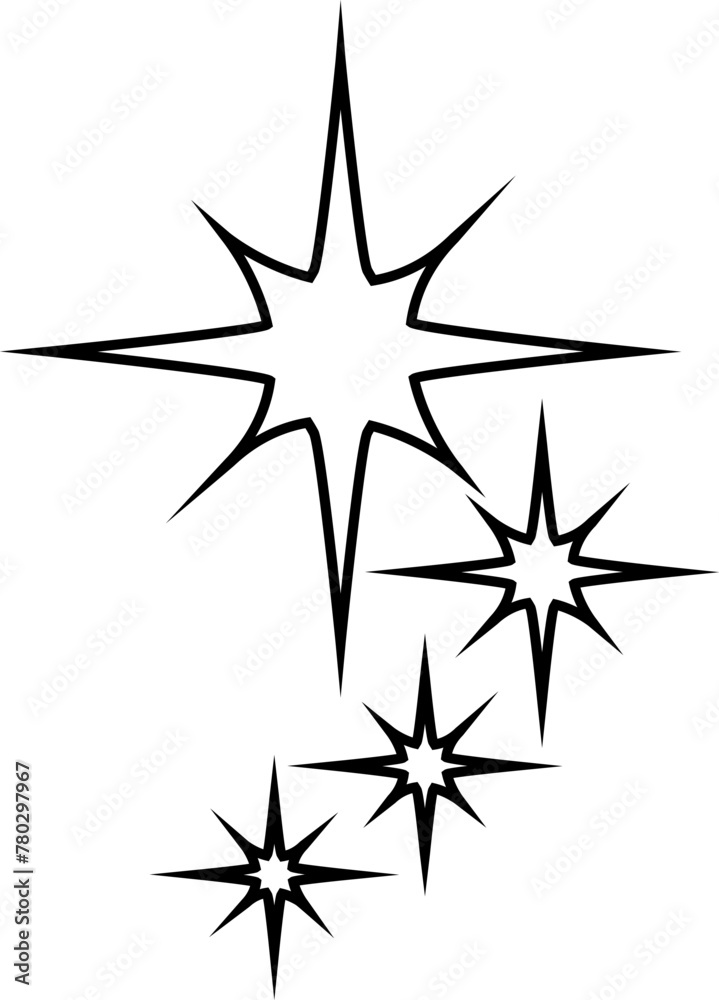 Star icon vector. Twinkling star illustration sign. Sparkles symbol. Shining burst logo. Star icon vector. Twinkling star illustration sign. Sparkles symbol. Shining burst logo.