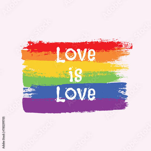 Vector, happy, pride, month, lgbtq, lgbt, gay, wishes, or greeting, social, media, wishing, post, or banner template, design with watercolor, brush, rainbow, flag, vector, illustration,