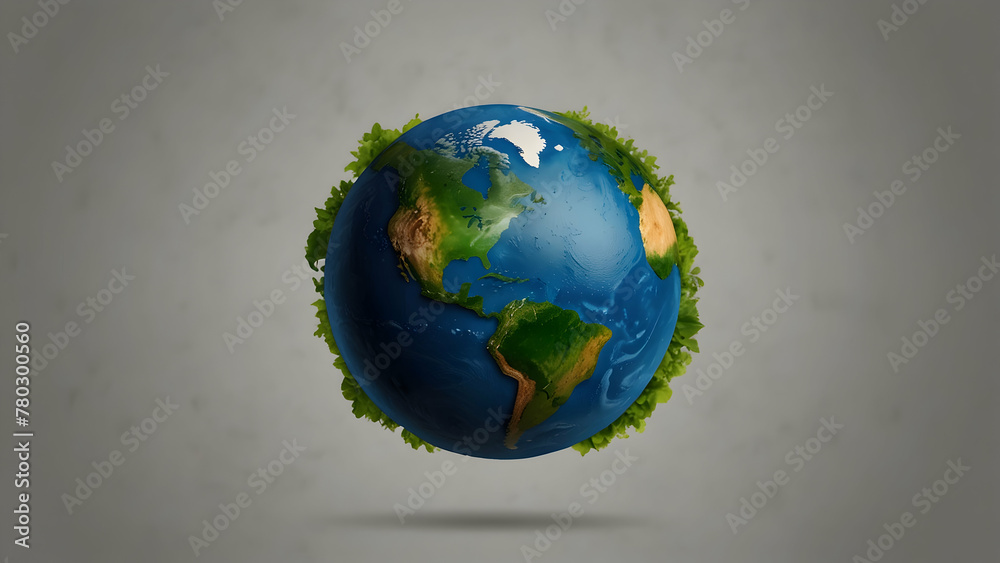 Fototapeta premium Earth with plants