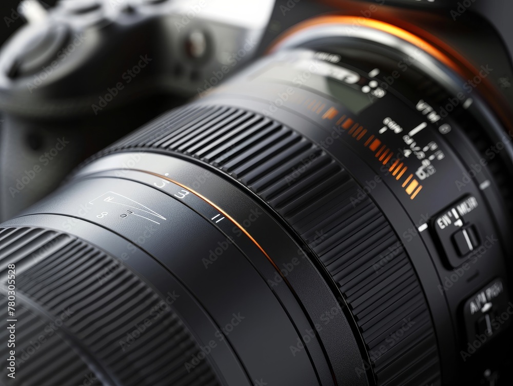 The synergy between zoom mechanism and lens elements in a DSLR shown in closeup The synergy between zoom mechanism and lens elements in a DSLR shown in closeup