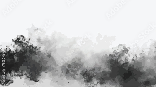 Black background with white smoke as a backdrop 