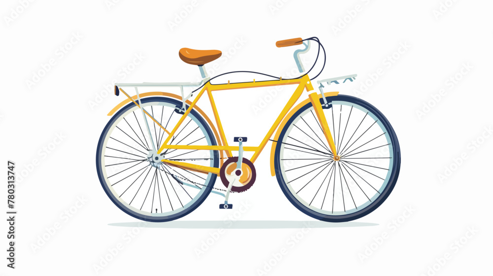Best sprinter Bicycle vector flat vector isolated on white