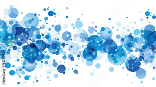Abstract background. Brilliant blue circles for background