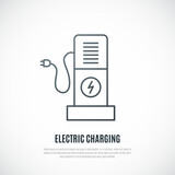 Electric Charging isolated on white background. Vector Charging icon.