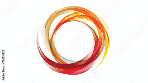 Abstract vector circlet for graphic design. flat vector