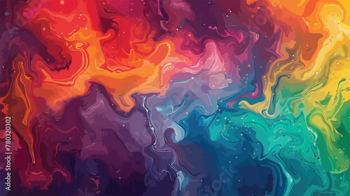 Creative painting psychedelic art. Bright wallpaper  photo