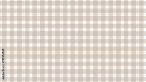 White and light brown plaid pattern classic background