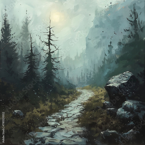 fog in the forest