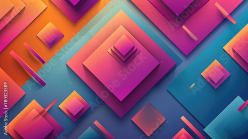background geometric 3D and flat for digital and print