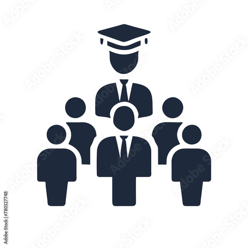Group of people in graduation cap