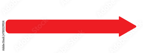 Long arrows icon set. Vector set of trendy long arrows left and right in flat style. Black arrows vector illustration. Icons isolated.Straight long right vector arrow icon.Replaceable vector design