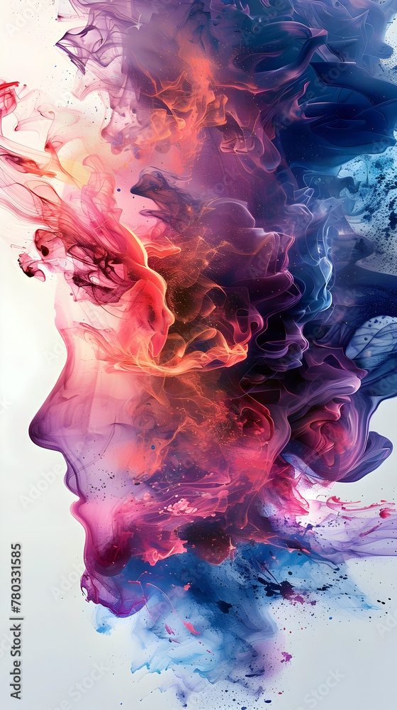 Captivating Fluid Explosion of Color and Light in Surreal Cosmic Dreamscape