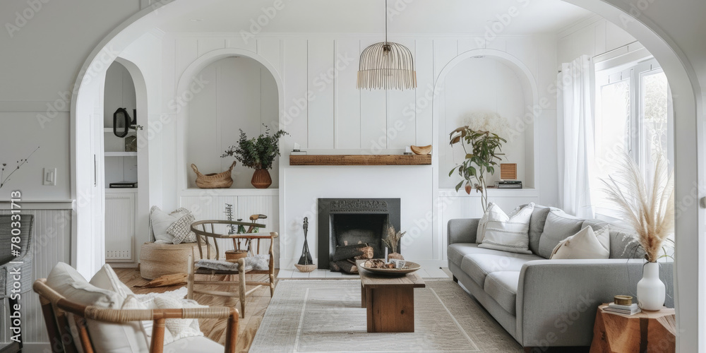 modern interior living room with white wall and sofa and green plant, furniture on white wall background modern interior living room with white wall and sofa and green plant, furniture on white wall background