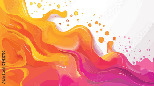 Fluid abstract background with colorful gradient. flat photo