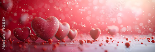 Valentine's day concept background, cute love sale banner or greeting card.