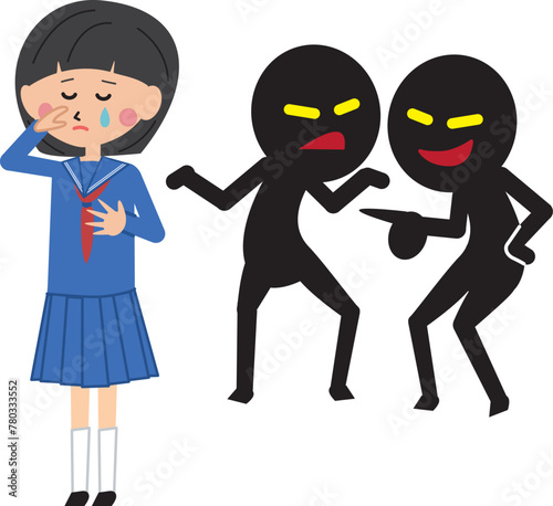 ポップな女子学生　いじめ　噂話　傷つく　思春期