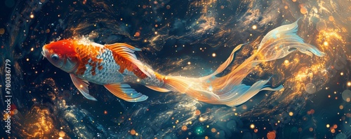 Line Loop Labyrinths create Fighting Fish galaxies © AlexCaelus