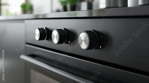 A close-up on the design of electric stove knob locks, emphasizing their role in enhancing kitchen security with creative and effective solutions