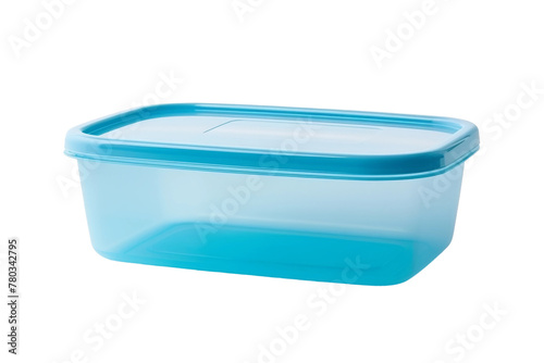 Plastic Container With Blue Lid. On a White or Clear Surface PNG Transparent Background. © Usama