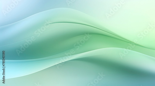 Digital blue green white gradient curve abstract graphic poster web page PPT background