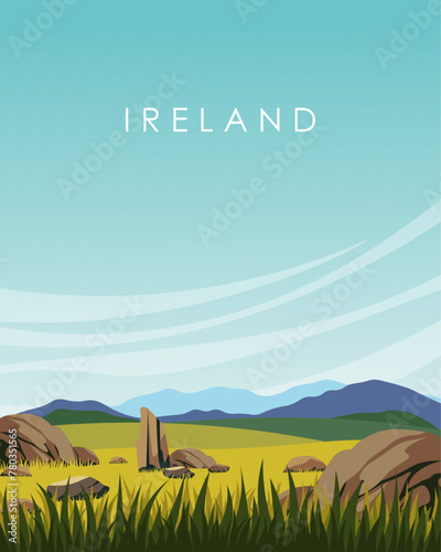 Ireland travel poster