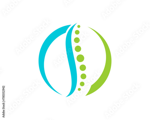 Back bone vector illustration logo