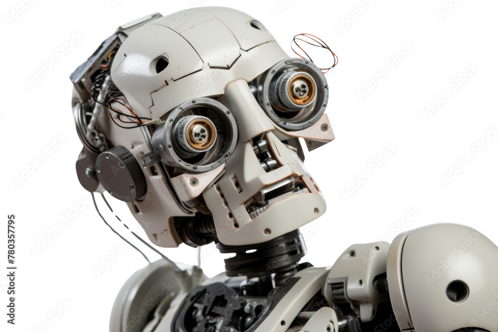 Robot to help the disabled.Isolated on transparent background. Robot to help the disabled.Isolated on transparent background.