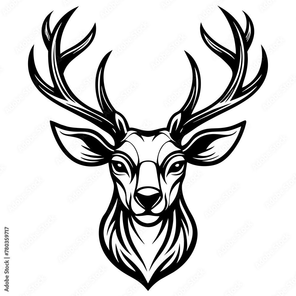 deer head vector deer head vector
