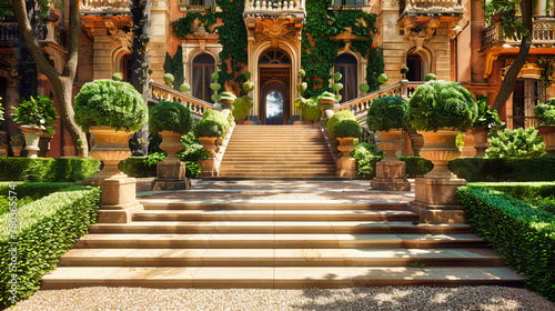 Andalusian Palace Gardens, A Blend of Moorish and Spanish Heritage, Summertime in Ancient Europe photo