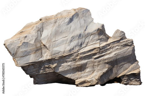 Large Rock on White Background. On a White or Clear Surface PNG Transparent Background.