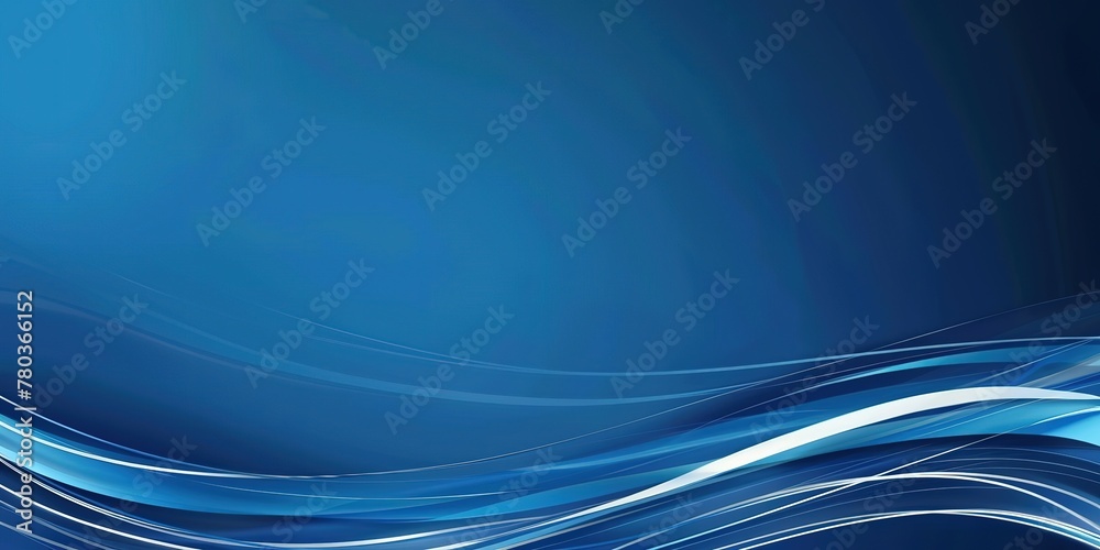 Obraz premium blue liquid light glow swirl motion element , beautiful minimal abstract background with copy space, Generative Ai