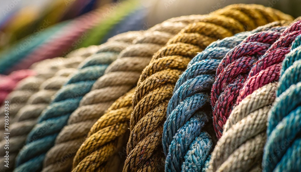 colourful rope diverse strength slight color grading to enhance the vibrancy of the background