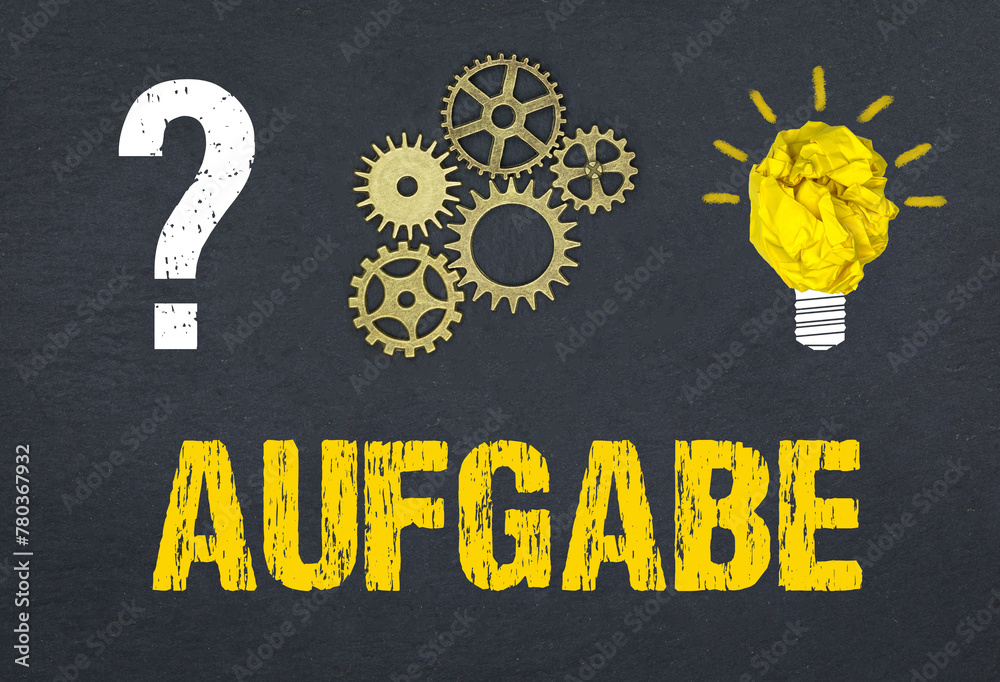 Obraz premium Aufgabe