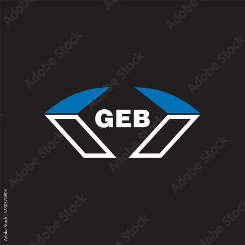 GEB letter logo design on white background. GEB logo. GEB creative initials letter Monogram logo icon concept. GEB letter design