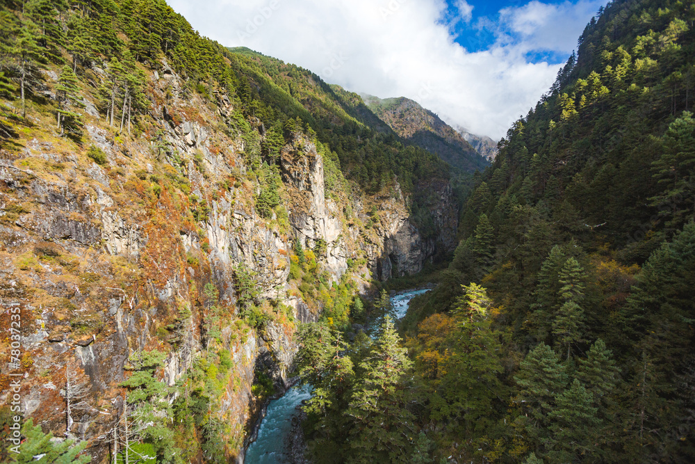 Bhote-Khosi river valley, Nepal.