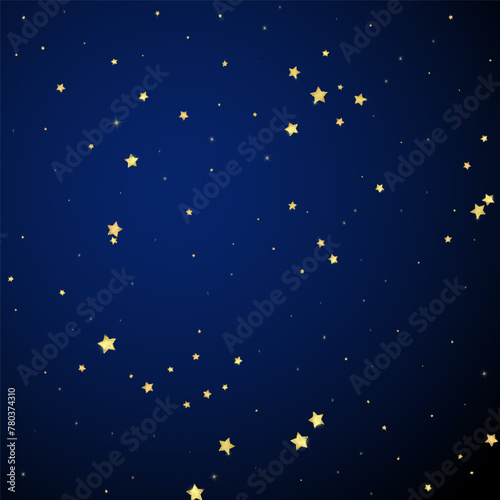 Magic stars vector overlay.  Gold stars scattered