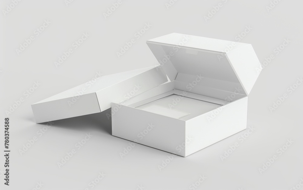 Packaging or box mockup. Empty blankk space 3d rendering object Packaging or box mockup. Empty blankk space 3d rendering object