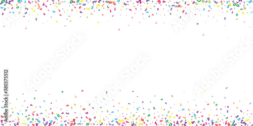 Scattered numbers. Colorful childish digits