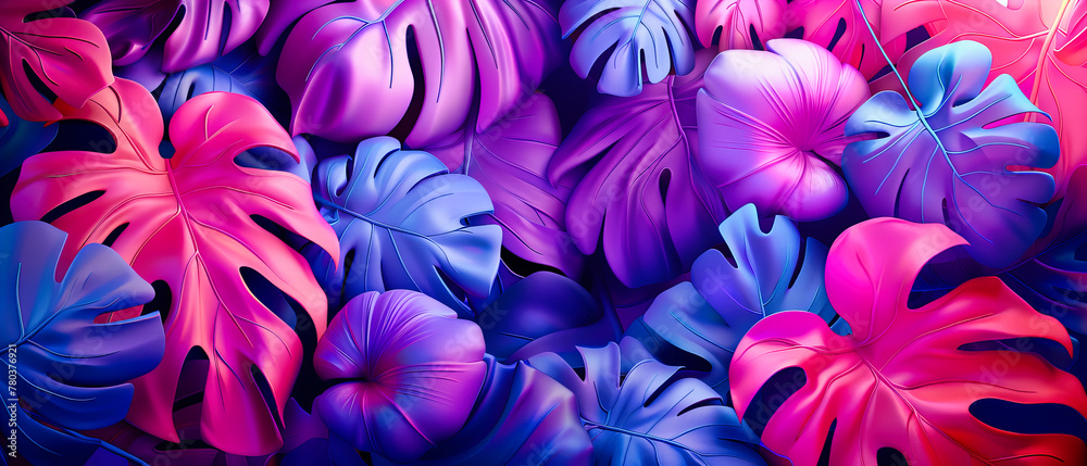 Fototapeta premium Colorful Floral Pattern on Textured Background, Bright and Artistic Design, Creative Fabric Art