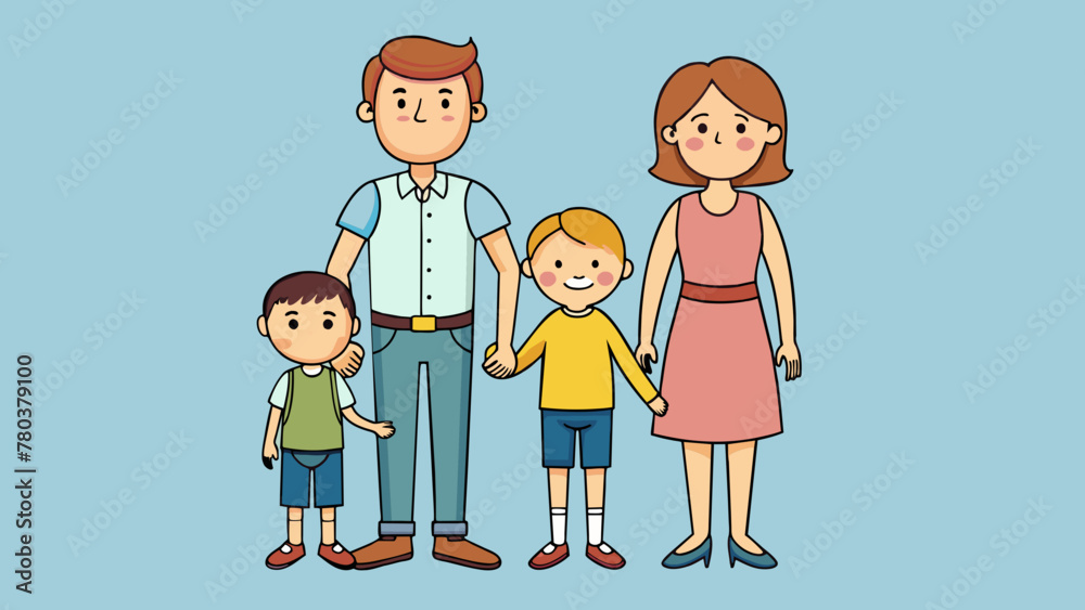 happy family vector illustration happy family vector illustration